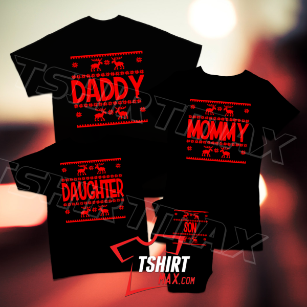 Christmas Spirit - Daddy, Mommy, Daughter, Son Christmas Spirit - Daddy, Mommy, Daughter, Son